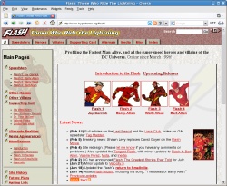 [Screenshot of fourth major site design (viewed in Opera)]