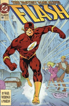 Cover: The Flash runs through a city street