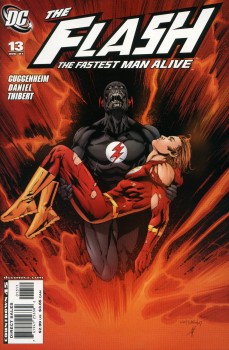 Cover: The Black Flash holds a lifeless Bart Allen in his arms