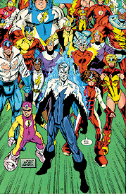 [An army of Flashes possessed by the original Cobalt Blue]