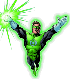 [Green Lantern in Flight]