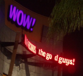 Sign: WOW! the god guys!