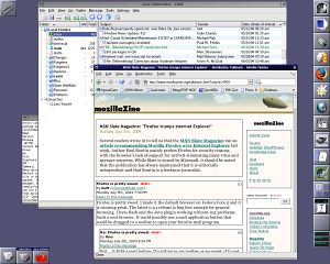 [Screenshot of a WindowMaker desktop]