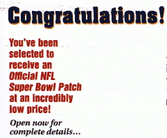 Ooh, an official NFL Super Bowl Patch