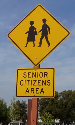 Senior Crossing Sign