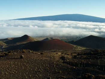Mauna Loa seen from Mauna Kea