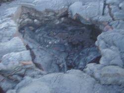 Collapsed lava hole