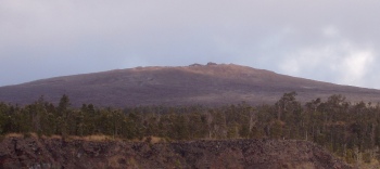 Mauna Ulu as seen from Chain of Craters