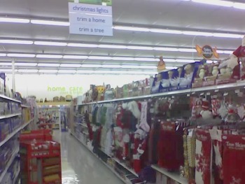 Christmas aisle