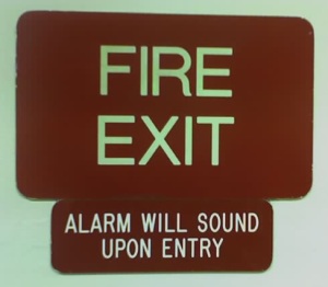 Fire Exit – Alarm on Entry