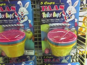 Easter egg dye cups