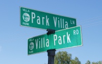 Intersection of Park Villa Lane and Villa Park Road