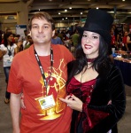 [Picture of Kelson with magician Misty Lee]