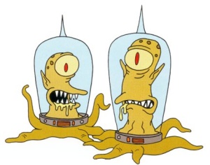 Kang and Kodos from The Simpsons