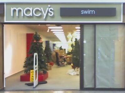 Macy’s Swim… with Christmas Trees!