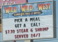 Sign: Pick a meal, get a eal!