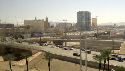 View of the Strip from our hotel room