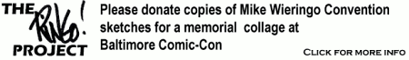 The ’Ringo Project: Please donate copies of Mike Wieringo convention sketches for a memorial collage at Baltimore Comic-Con.