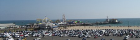 The pier viewed from the cliffs