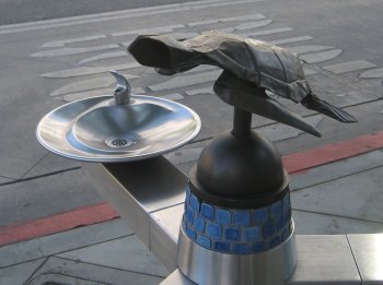 Turtle and drinking fountain