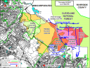 Map: Santiago Fire Progression from Sunday through Thursday