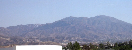 Mt. Saddleback with just a little snow remaining.