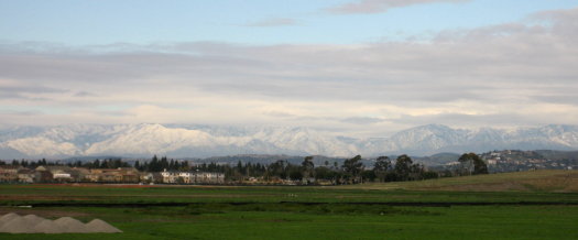 San Gabriels (mid-range) covered with snow