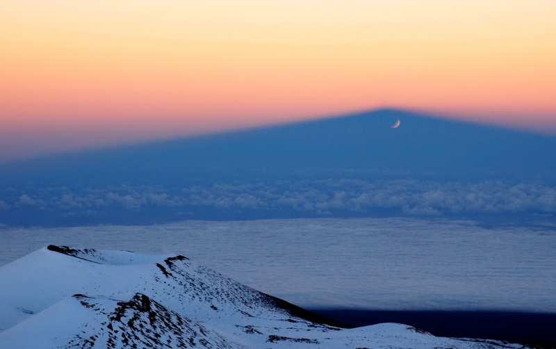 Mauna Kea Shadow from APOD (photo by Alex Mukensnable)