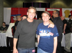 Photo of me with John Wesley Shipp, TV’s Flash.