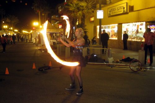 Gigi Edgley Twirling Fire