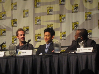 FlashForward Cast at SDCC: Joseph Fiennes, John Cho and Courtney B. Vance.