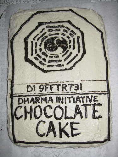 LOST: DHARMA Initiative Chocolate Cake