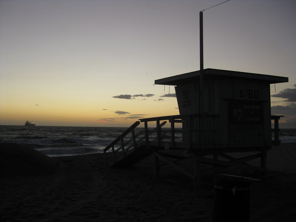 Lifeguard Hut After Sunset