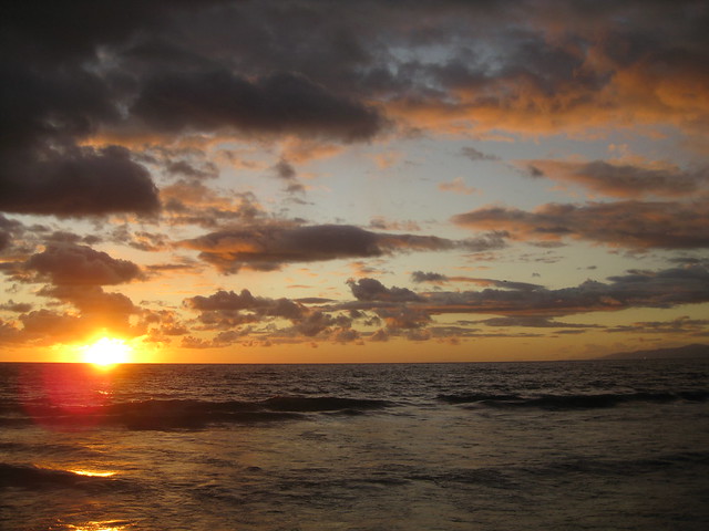 Ocean Sunset and Clouds