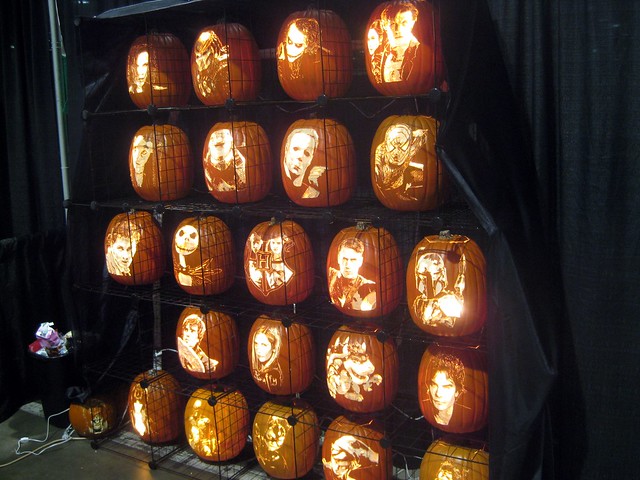 Geek Pumpkins at Comikaze Expo 2011.