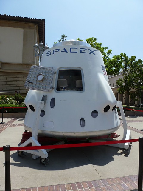 SpaceX crew capsule mock-up.