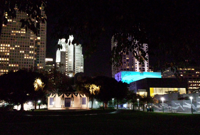 Yerba Buena Gardens at Night