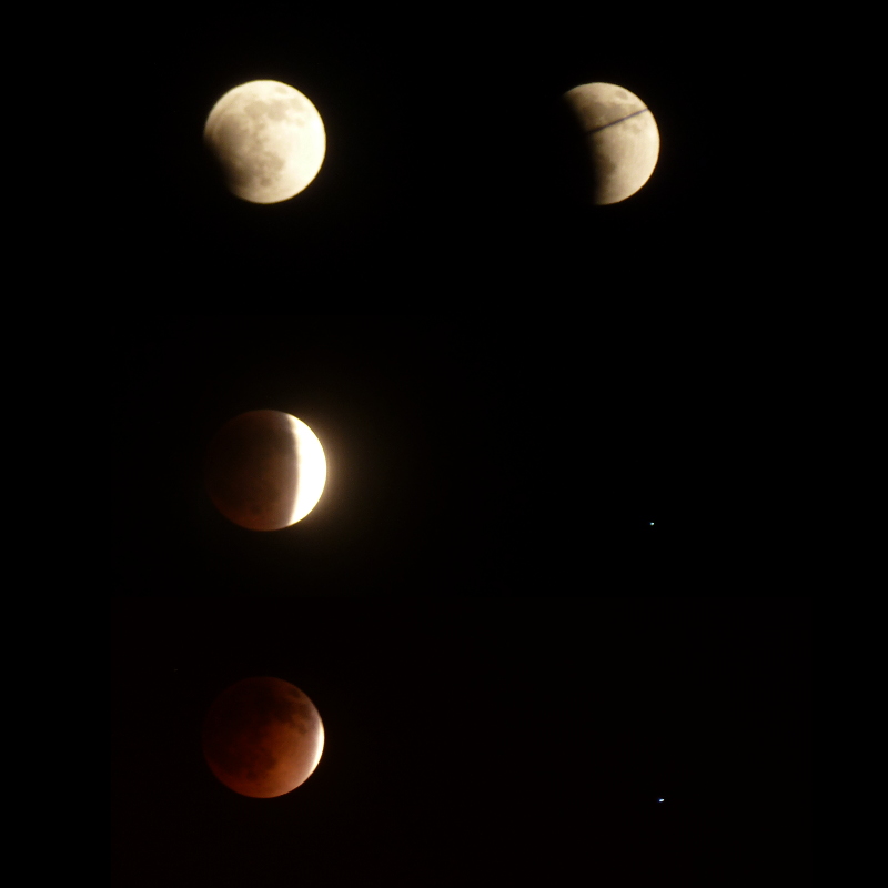 Lunar eclipse mosaic