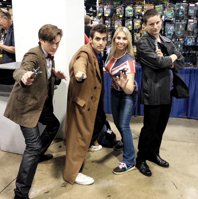 Cosplay group: Doctor Who and Rose