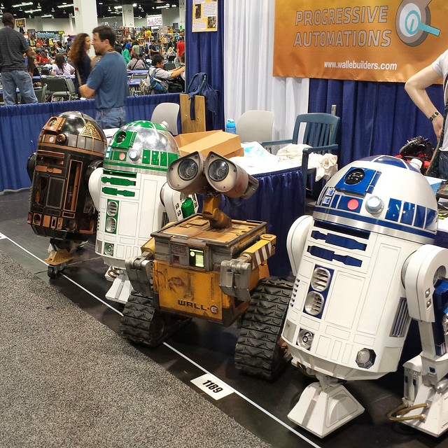 R2-D2 Droids and Wall-E.