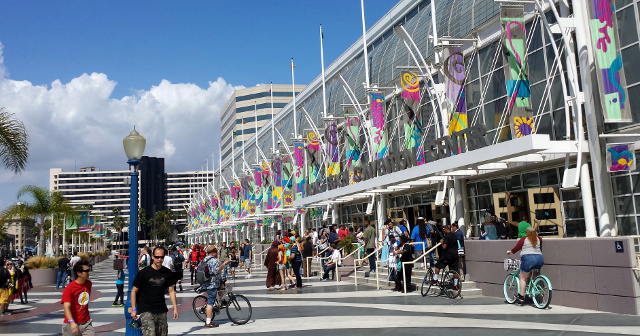 Outside Long Beach Comic Con 2014