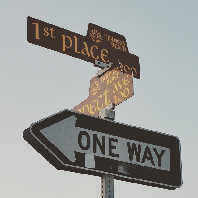 First Place / One Way (Street Signs)