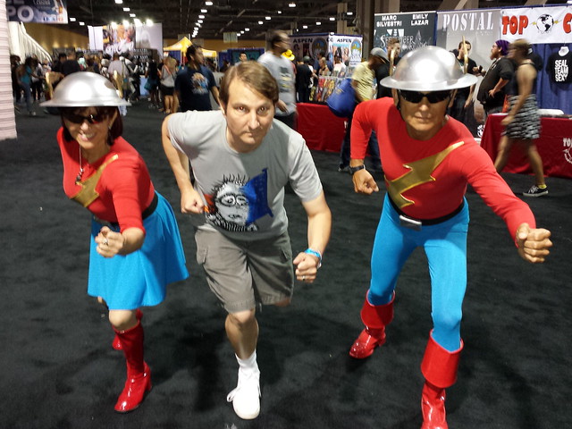 Running with a Golden Age Flash couple.