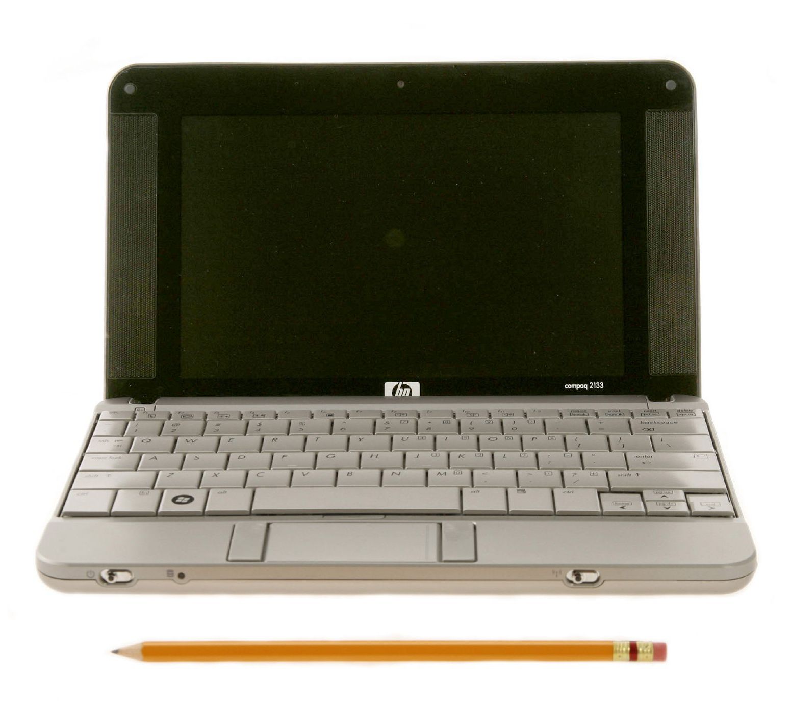 Netbook and pencil