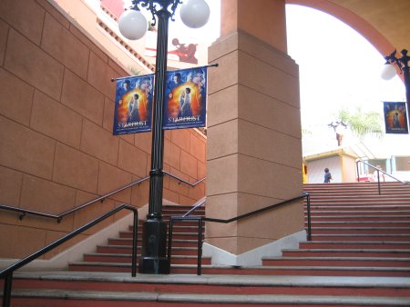 Stardust banners at Horton Plaza