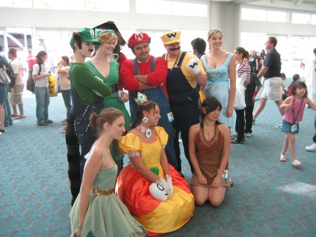 Mario Bros. & Peter Pan group